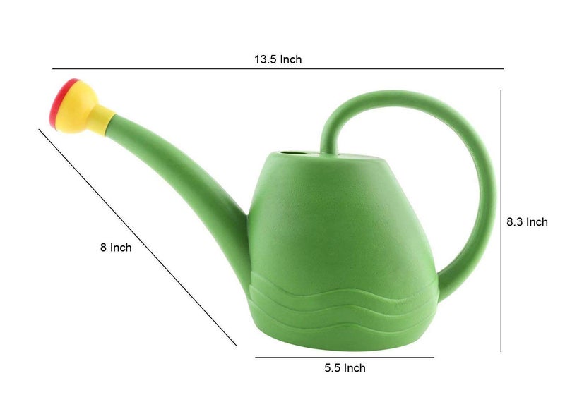 DIVINE TREE 1.8 L Plastic Watering Can with Long Spout & Sprinkler Head – Indoor & Outdoor Watering Can for Plants, Seed Germination & Home Garden Use (Green) - Image 3