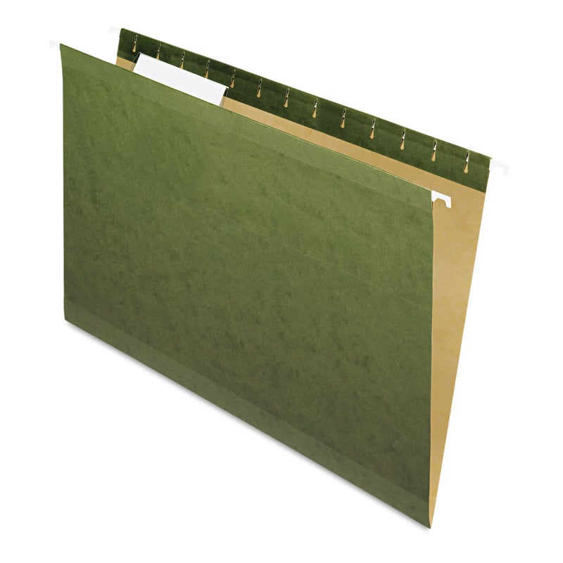 Pendaflex 415313 Hanging File Folders 13 Tab Legal Standard Green Box of 25