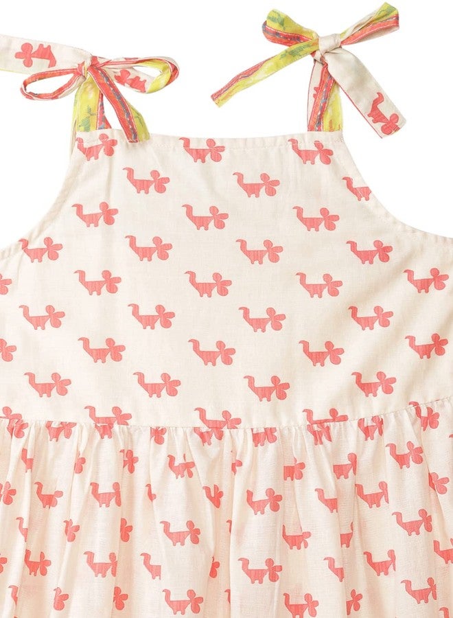 BIBA Girl Printed Kid(KW4706_Off White_9) - Image 3