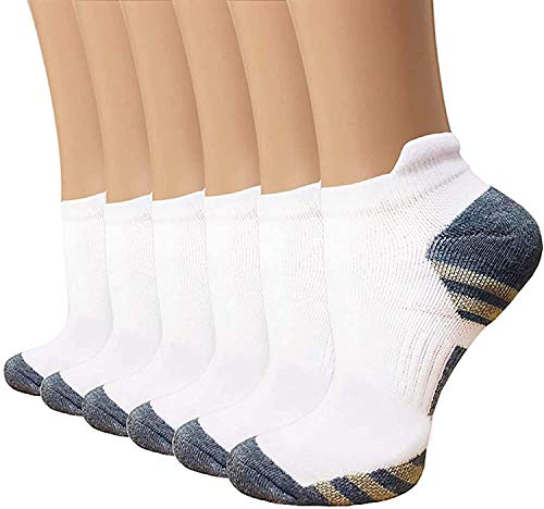 SOOVERKI Copper Plantar Fasciitis Running Compression Socks for Men & Women –6 Pairs Arch Support Ankle Socks for Athletic&Travel - Image 1