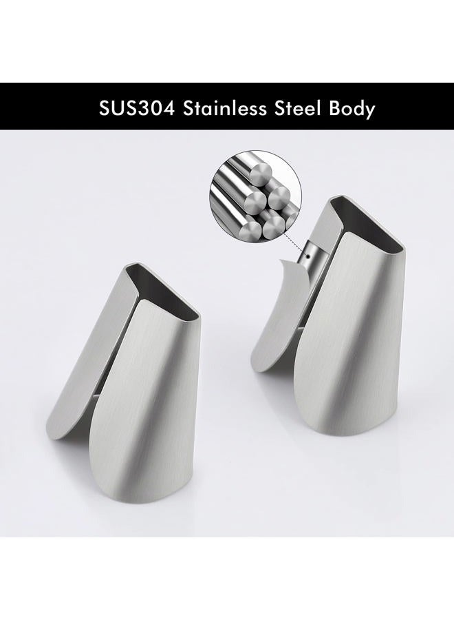 Kes Kitchen Towel Hooks Self Adhesive Dish Towel Holder Hand Towel Hook Rack Hanger Ring RUSTPROOF Stainless Steel Brushed Finish 2 Pack, AH7201-2-P2 - Image 5