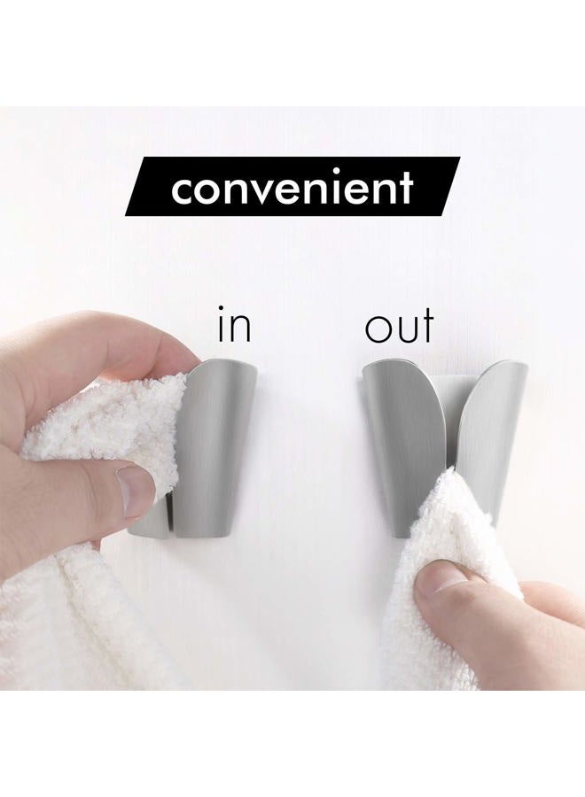 Kes Kitchen Towel Hooks Self Adhesive Dish Towel Holder Hand Towel Hook Rack Hanger Ring RUSTPROOF Stainless Steel Brushed Finish 2 Pack, AH7201-2-P2 - Image 4