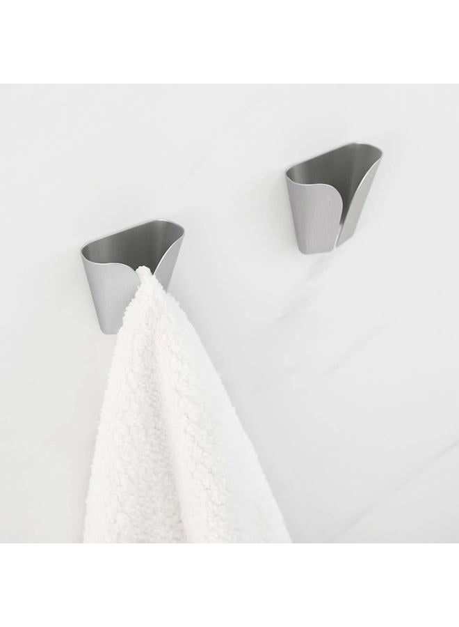 Kes Kitchen Towel Hooks Self Adhesive Dish Towel Holder Hand Towel Hook Rack Hanger Ring RUSTPROOF Stainless Steel Brushed Finish 2 Pack, AH7201-2-P2 - Image 3