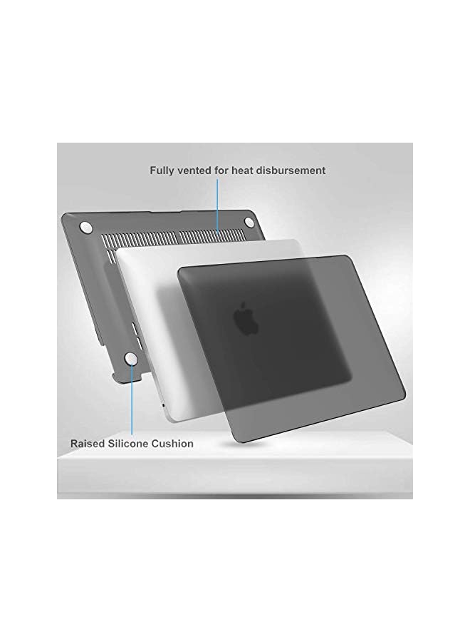 Procases MacBook Pro 13 Case 2019 2018 2017 2016 Release A2159 A1989 A1706 A1708, Hard Case Shell Cover and Keyboard Skin Cover for MacBook Pro 13 Inch with/Without Touch Bar -Black - Image 4