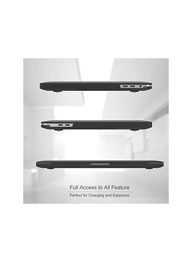 Procases MacBook Pro 13 Case 2019 2018 2017 2016 Release A2159 A1989 A1706 A1708, Hard Case Shell Cover and Keyboard Skin Cover for MacBook Pro 13 Inch with/Without Touch Bar -Black - Image 5
