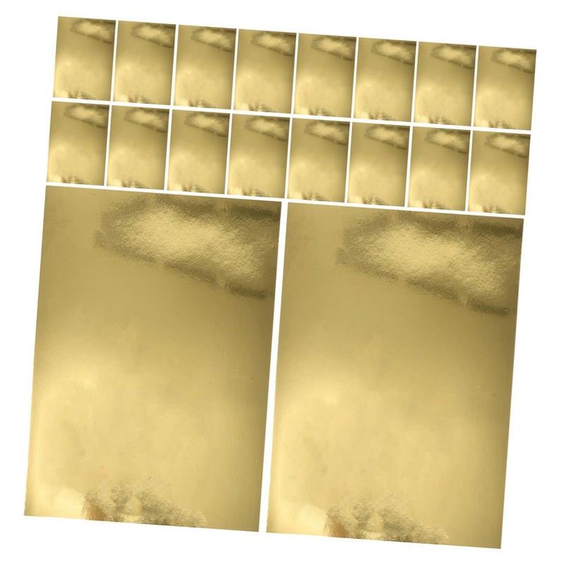 Gold Mirror Cardstock Paper A4 50 Sheets Metallic Foil Craft Paper for DIY Invitations Scrapbooking - Image 2