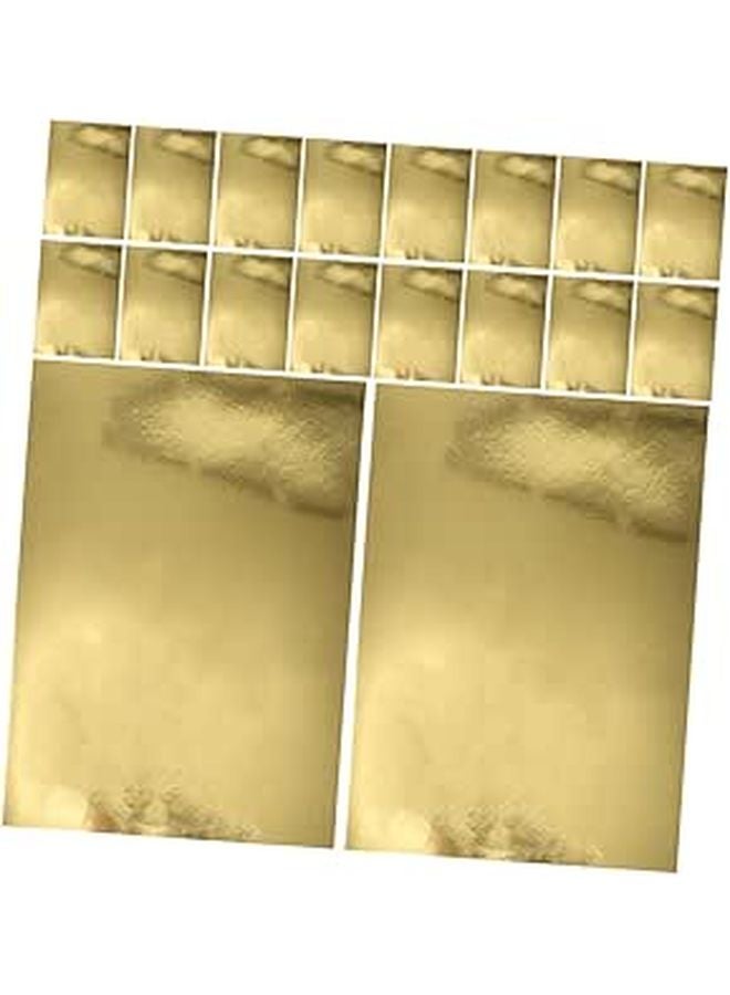 Gold Mirror Cardstock Paper A4 50 Sheets Metallic Foil Craft Paper for DIY Invitations Scrapbooking - Image 1