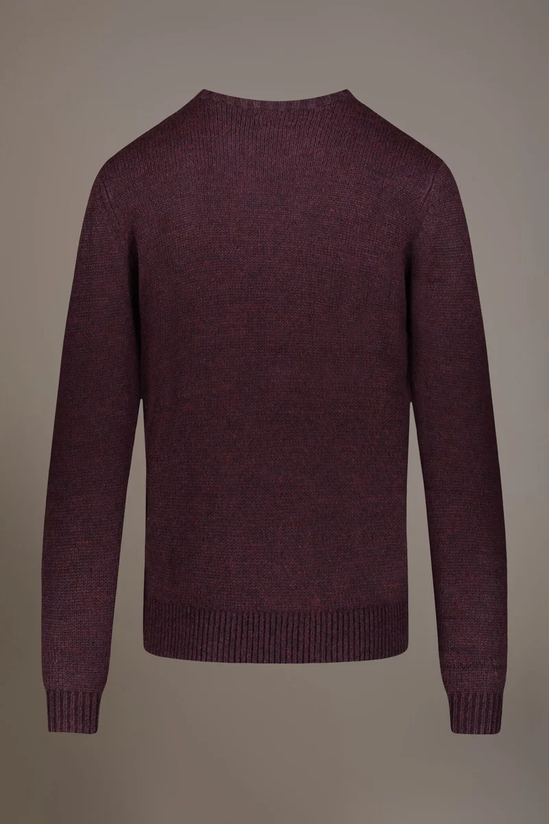 Doppelganger Round neck wool blend sweater - Purple