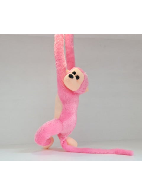 Plush Hugging Monkey with Sound 70 cm Pink