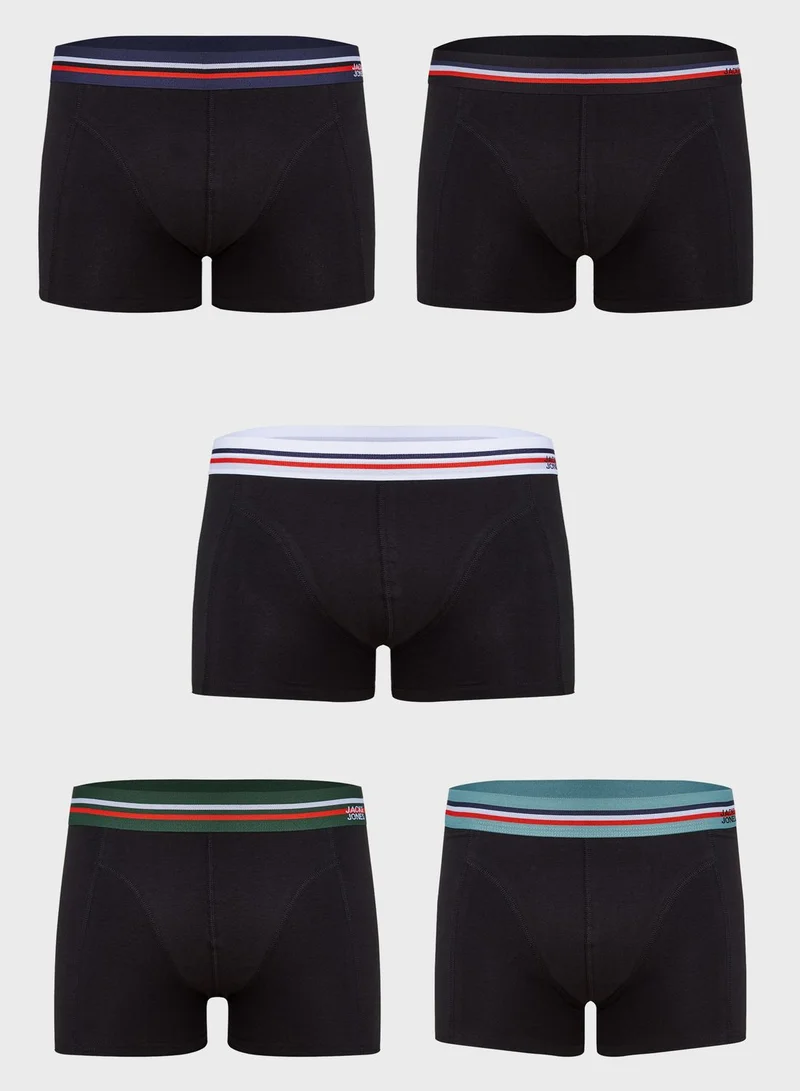 JACK & JONES 5 Pack Printed Trunks