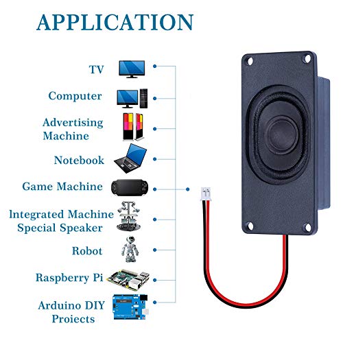CQRobot Speaker 3 Watt 8 Ohm Compatible with Arduino Motherboard, JST-PH2.0 Interface. It is Ideal for a Variety of Small Electronic Projects. - Image 2