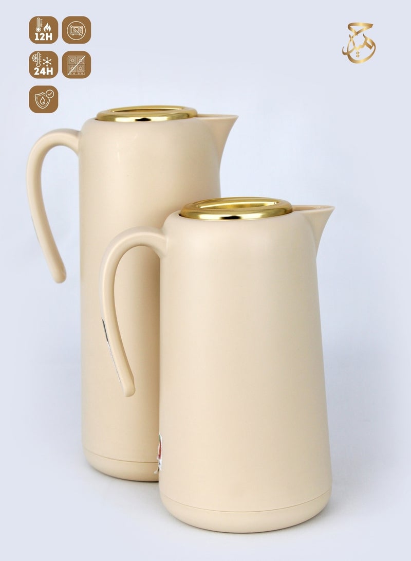Red Home Vacuum Flask Set 1000ml, 600ml  FX476 B  - Image 1