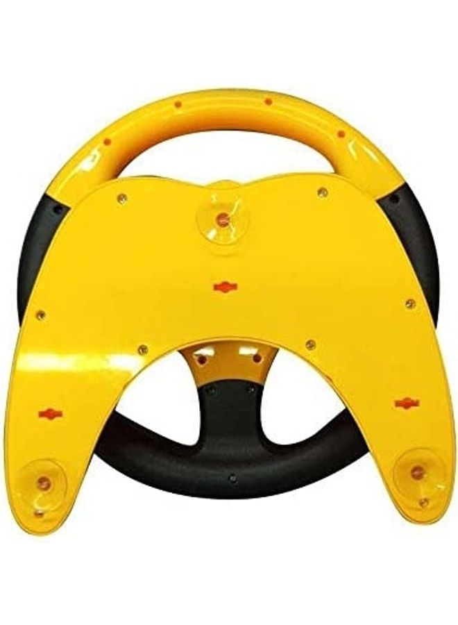 Steering Wheel Toy With Flashing Lights Sound Effects Yellow  - Image 3