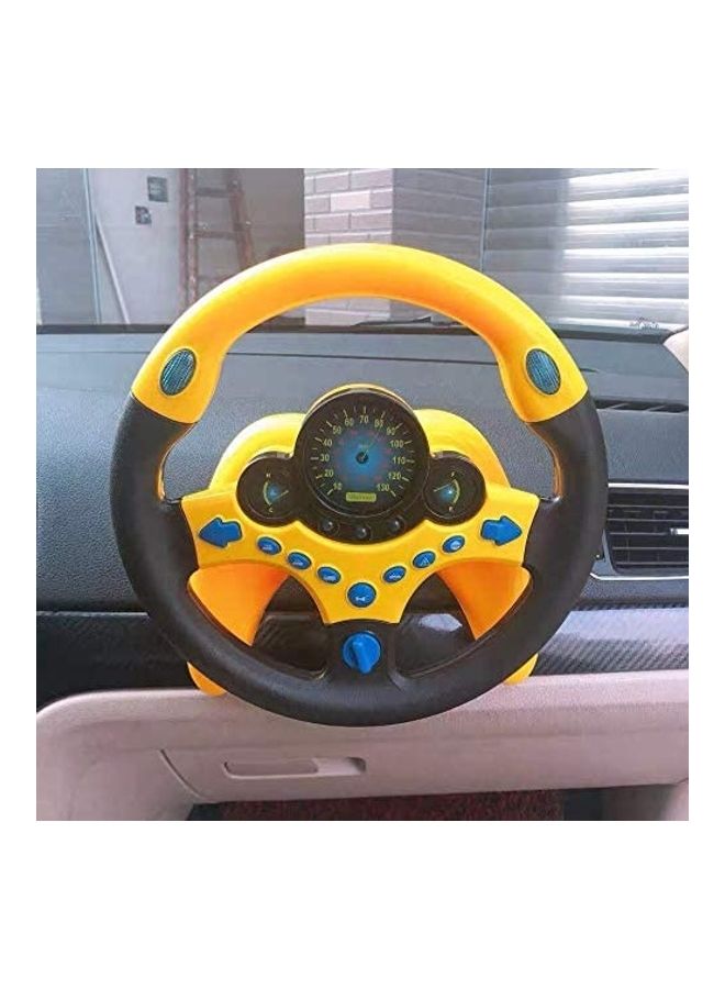 Steering Wheel Toy With Flashing Lights Sound Effects Yellow  - Image 4