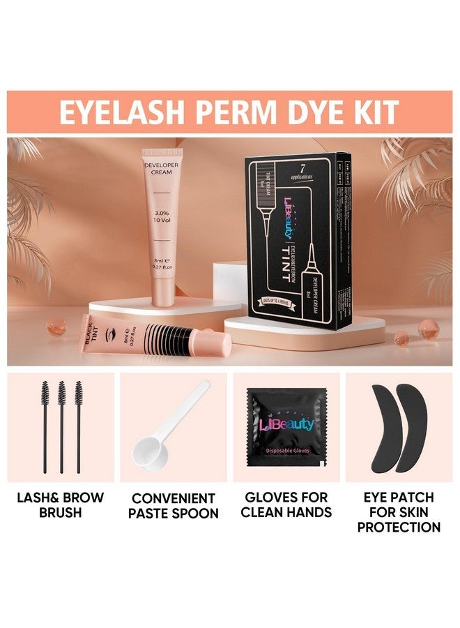 Libeauty Eyelash Color Kit, Instant Black Color Kit for Hair Lasts Up 4 Weeks with Reusable eye patches Lash Colour Kit Suitable For DIY At Home Or Salon - Image 5
