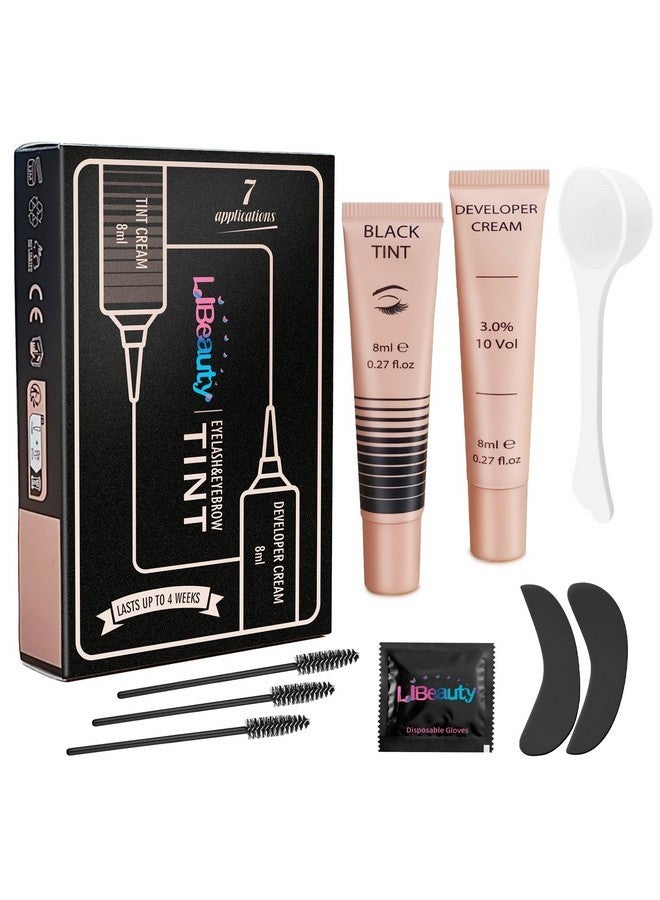 Libeauty Eyelash Color Kit, Instant Black Color Kit for Hair Lasts Up 4 Weeks with Reusable eye patches Lash Colour Kit Suitable For DIY At Home Or Salon - Image 1