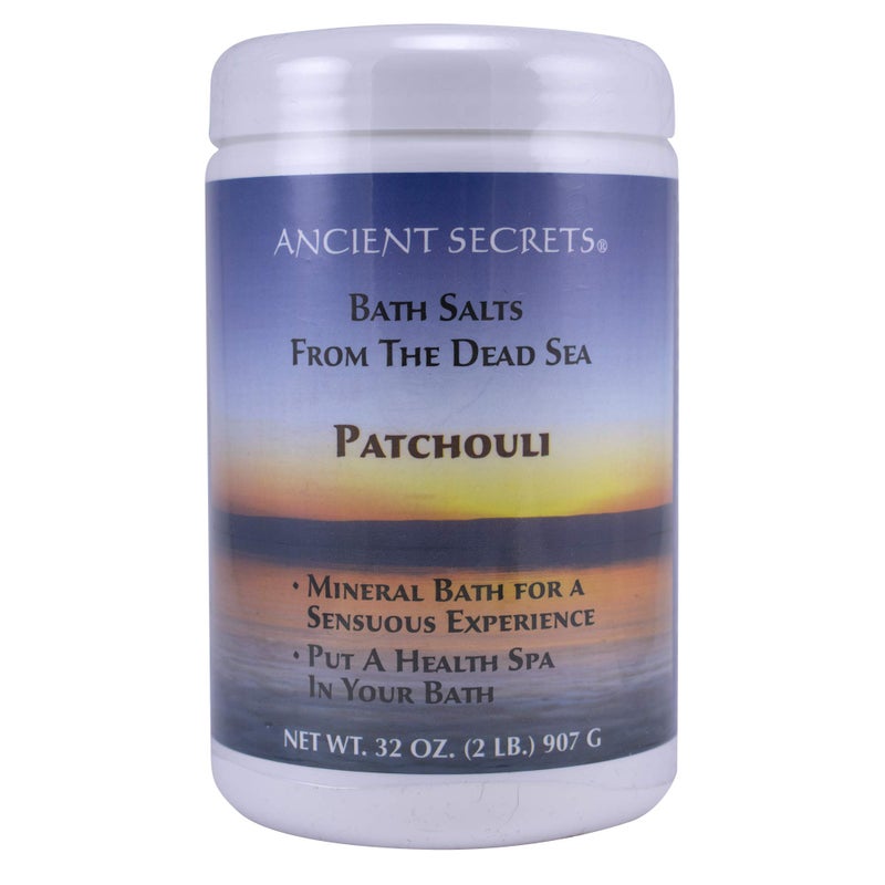 ANCIENT SECRETS Ancient Secrets Mineral Baths, Aromatherapy Dead Sea, Patchouli, 32 oz (2 Lbs) 908 G (Pack of 2) 