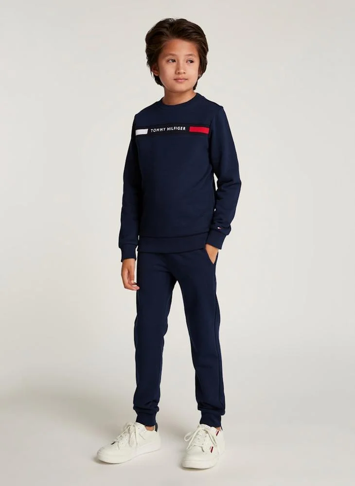 TOMMY HILFIGER Kids Ribbed Insert Tracksuits Sets