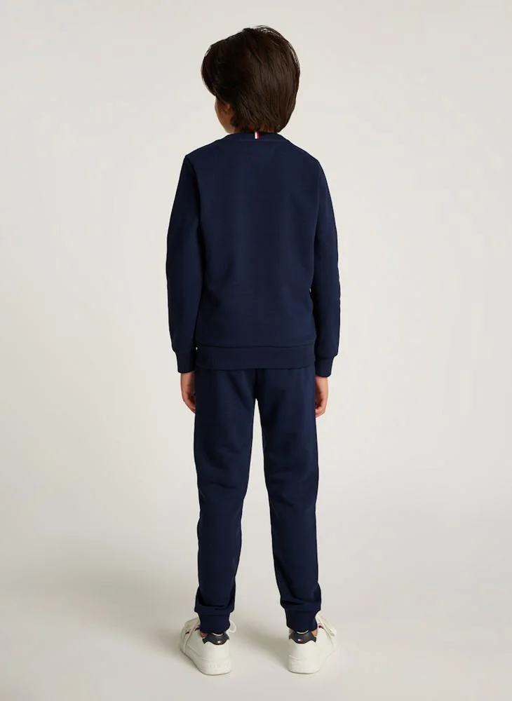 TOMMY HILFIGER Kids Ribbed Insert Tracksuits Sets