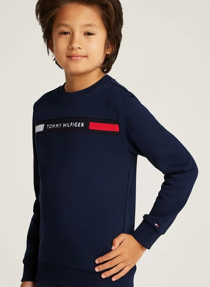 TOMMY HILFIGER Kids Ribbed Insert Tracksuits Sets