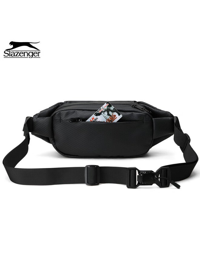 Slazenger Men's Sling Bag Crossbody Bag Large Capacity Phone Waist Bag Cycling Small Backpack Sports Casual Chest Bag - Image 4