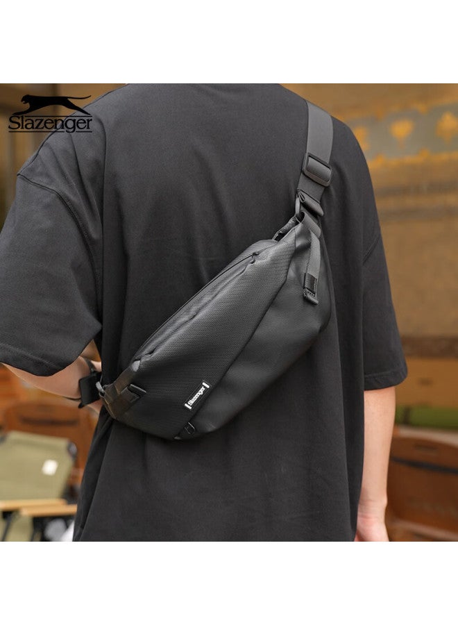 Slazenger Men's Sling Bag Crossbody Bag Large Capacity Phone Waist Bag Cycling Small Backpack Sports Casual Chest Bag - Image 5