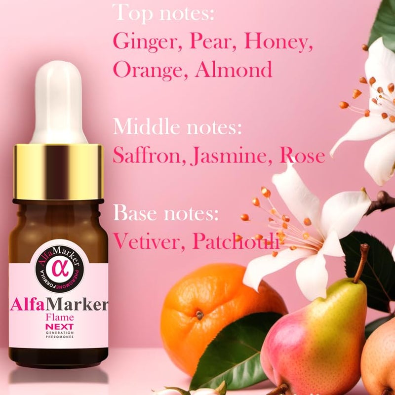 ALFAMARKER Perfumes for Women with Pheromones - Pheromone Infused Original Extra Strength Formula, Premium Long-Lasting Perfume Oil for Women, 5 ml Travel Size, Feromonas para Mujer - Image 4