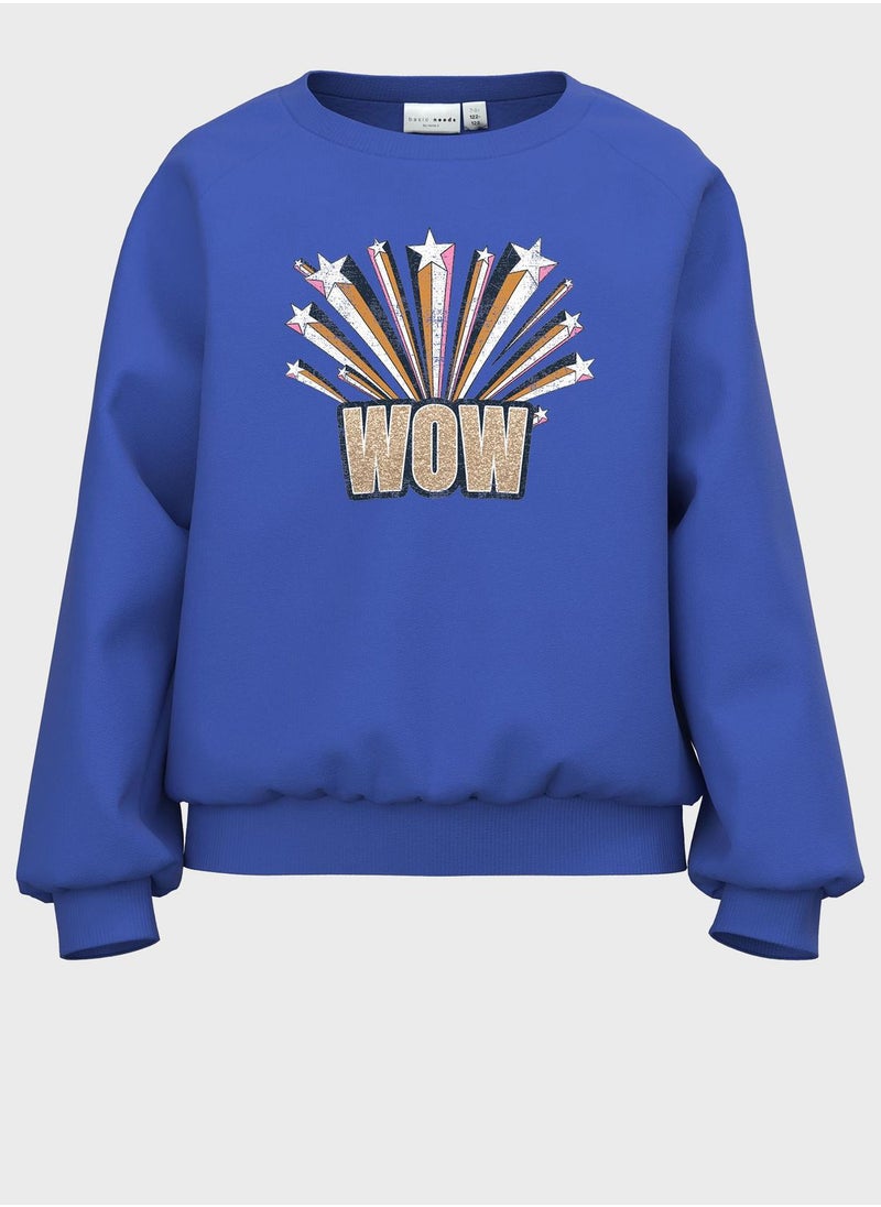 NAME IT - Kids Graphic Print Sweatshirt - Image 1