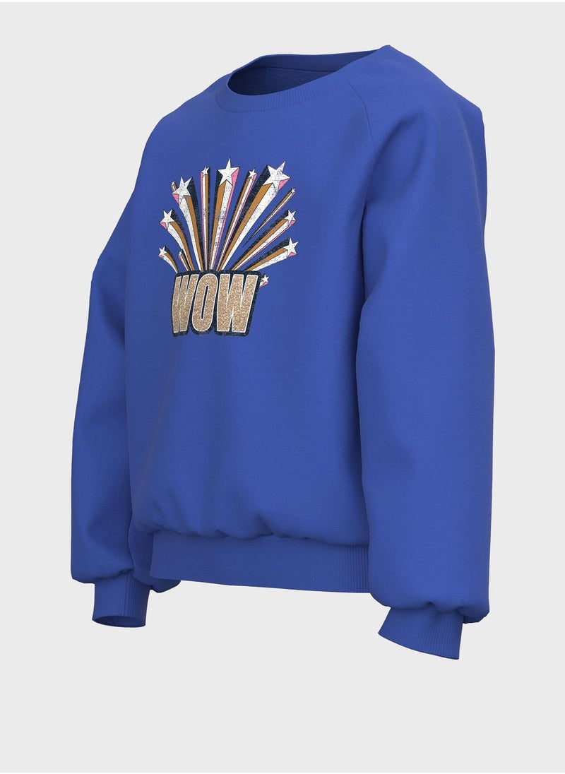 NAME IT - Kids Graphic Print Sweatshirt - Image 1