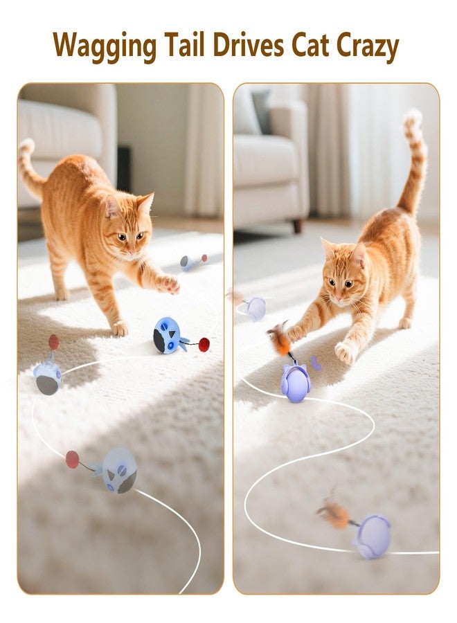 ORSDA 3 PCS Replacement Refills, Cat Toys Feather Tail, Crinkle Balls, Pom Pom Balls for Interactive Kitten Toys, only Suitable T93&T96 Cat Ball Toy - Image 4