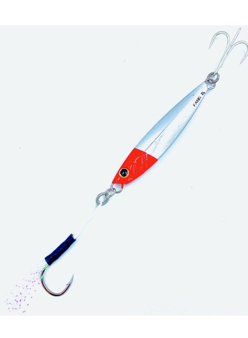 oakura Red Head Jig 60G Weights, Extra Sharp Bkk Hook, 10 Mesmerizing Colors - Lightweight Gear For Epic Fishing Adventures - Image 1