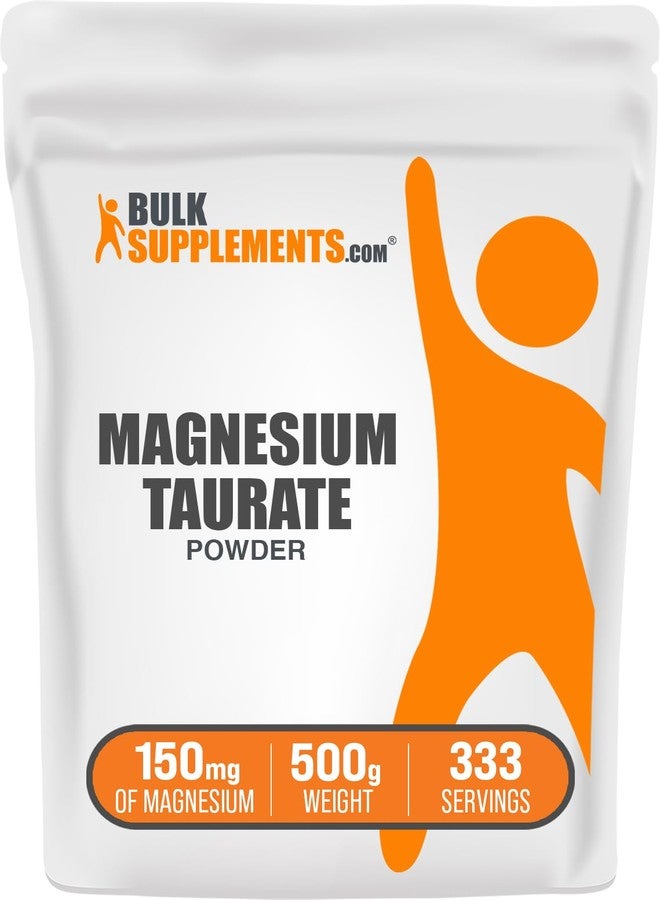 بالك سابلمنتس مسحوق تورات المغنيسيوم من BulkSupplements.com - مكمل غذائي من المغنيسيوم والمعادن، يدعم صحة القلب والأعصاب - خالٍ من الغلوتين، 150 ملغ من المغنيسيوم لكل حصة، 500 غرام (1.1 رطل) (عبوة واحدة) - Image 1