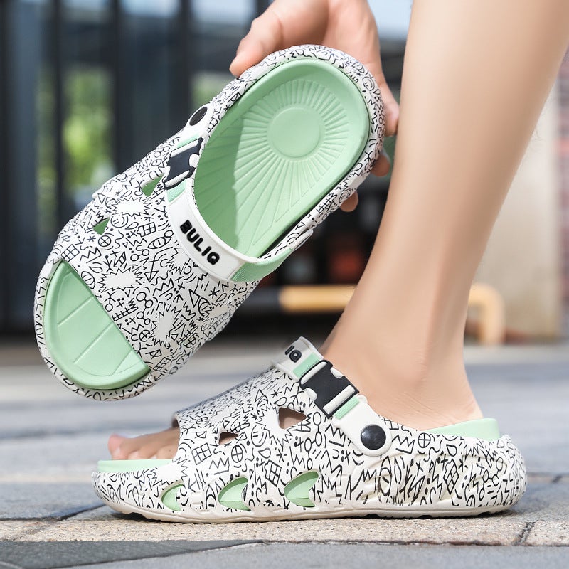 Children'S Shoes, Couple'S Beach Shoes, Unisex Sandals, Summer Outdoor Non-Slip Parent-Child Shoes, Clogs - Image 3