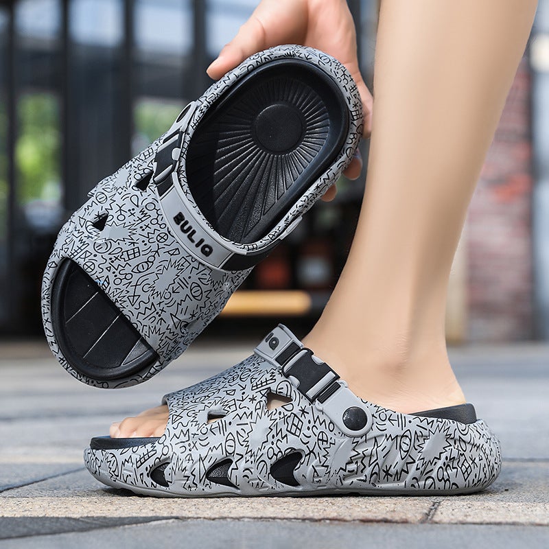 Children'S Shoes, Couple'S Beach Shoes, Unisex Sandals, Summer Outdoor Non-Slip Parent-Child Shoes, Clogs - Image 5