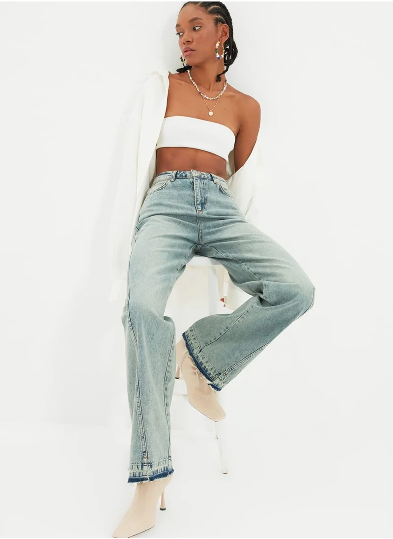 trendyol High Waist Straight Jeans