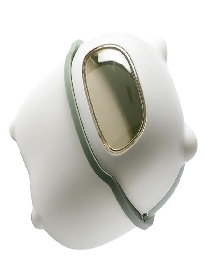 BLURISM Trash Can Garbage Outdoor Container Waste Basket Bins Office Receptacle Paper Small Mini Sinkbathroom Kitchen Bin, Mini Desktop Rubbish Can (Green) - Image 1