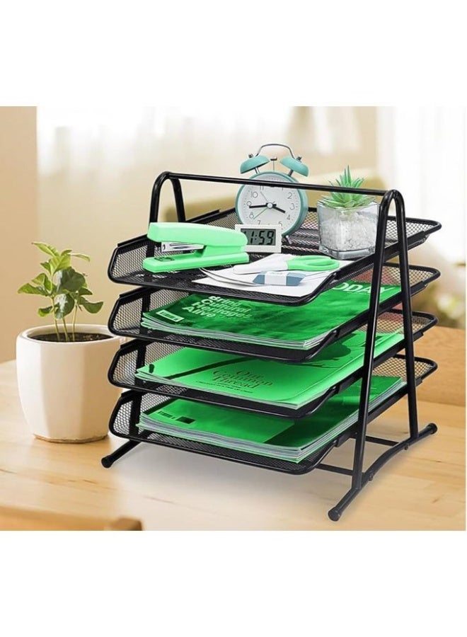A comprehensive, high-capacity organizational solution for documents and office supplies, featuring a distinctive modern design that helps effectively organize the desk and optimize space utilization. - Image 2