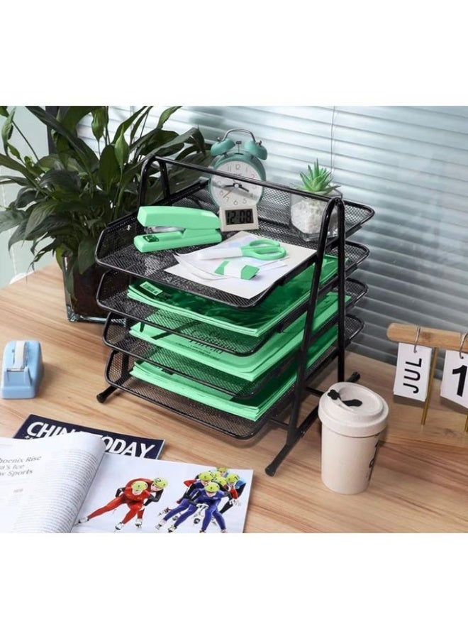 A comprehensive, high-capacity organizational solution for documents and office supplies, featuring a distinctive modern design that helps effectively organize the desk and optimize space utilization. - Image 3