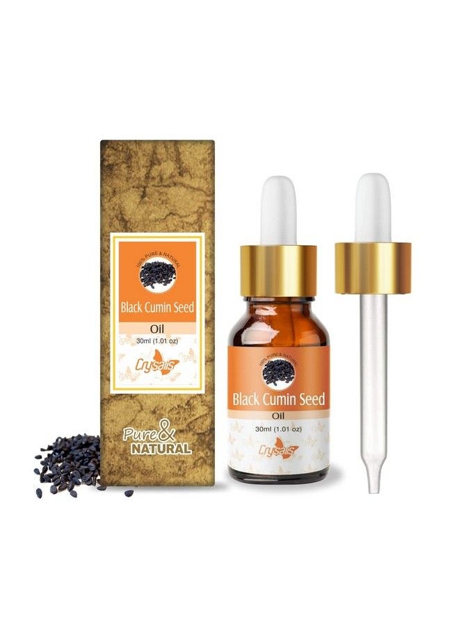 CRYSALIS Black Cumin Seed (Nigella Sativa) Oil100% Pure & Natural Undiluted Carrier Oil Organic Standard For Skin & Hair Care 30Ml With Dropper  - Image 2