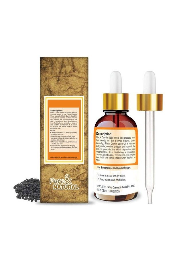 CRYSALIS Black Cumin Seed (Nigella Sativa) Oil100% Pure & Natural Undiluted Carrier Oil Organic Standard For Skin & Hair Care 30Ml With Dropper  - Image 3