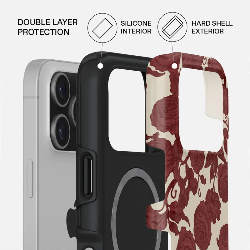 BURGA iPhone 17 Pro Tease Me Premium Case Compatible with Hybrid Dual-Layer Hard Shell + Silicone Protection - Scratch-Resistant Shockproof Mobile Cover