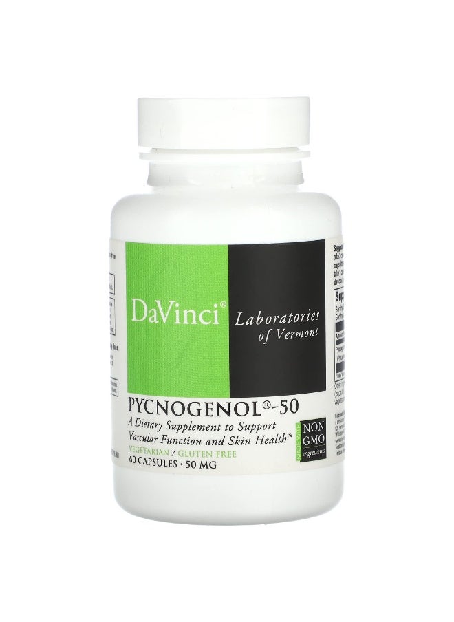 DaVinci Laboratories DaVinci Laboratories, Pycnogenol-50 , 50 mg , 60 Capsules  - Image 1