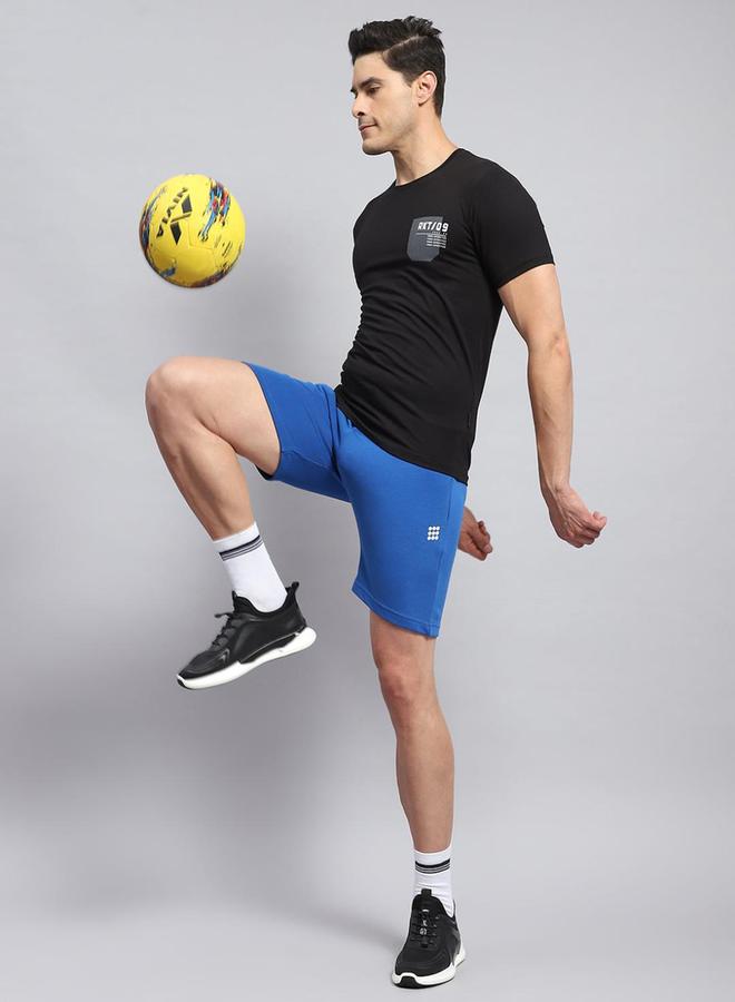 Rock.it Men Black Plain Regular Fit Short Sleeve TShirt - Image 5