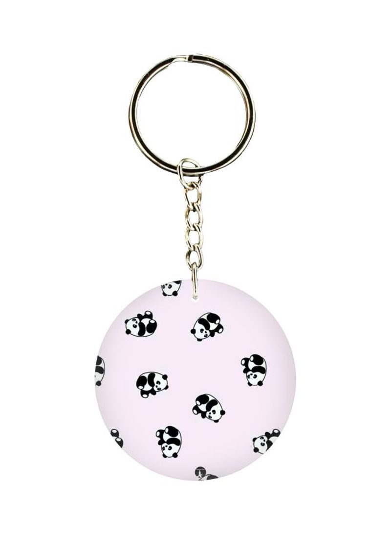 Panda Printed Keychain