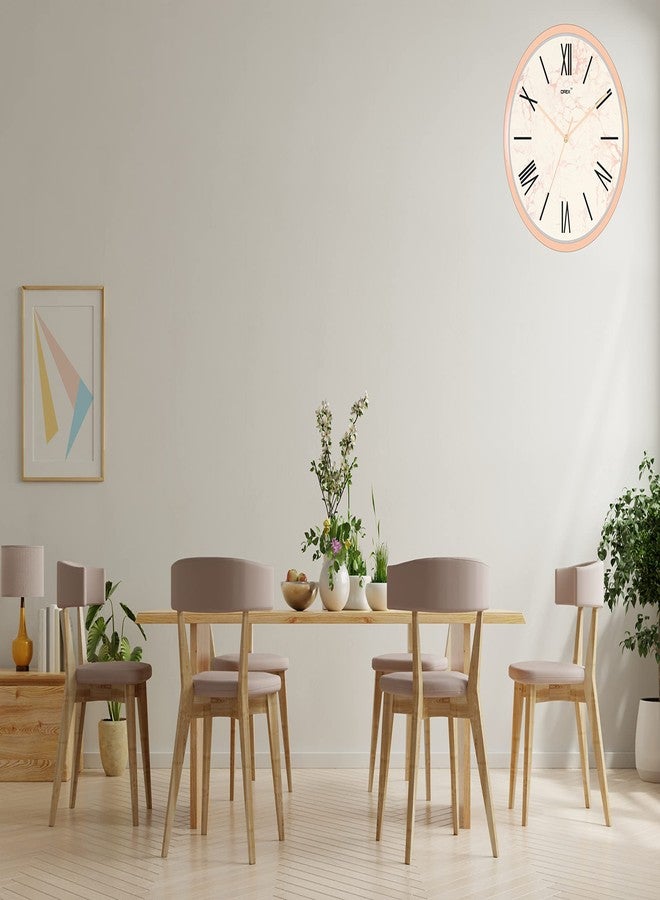 OREX Rose Gold Wall Clock for | Home | Livingroom | Kitchen | Bedroom | Office | School. with Rose Gold Ring (OC-071) - Image 3