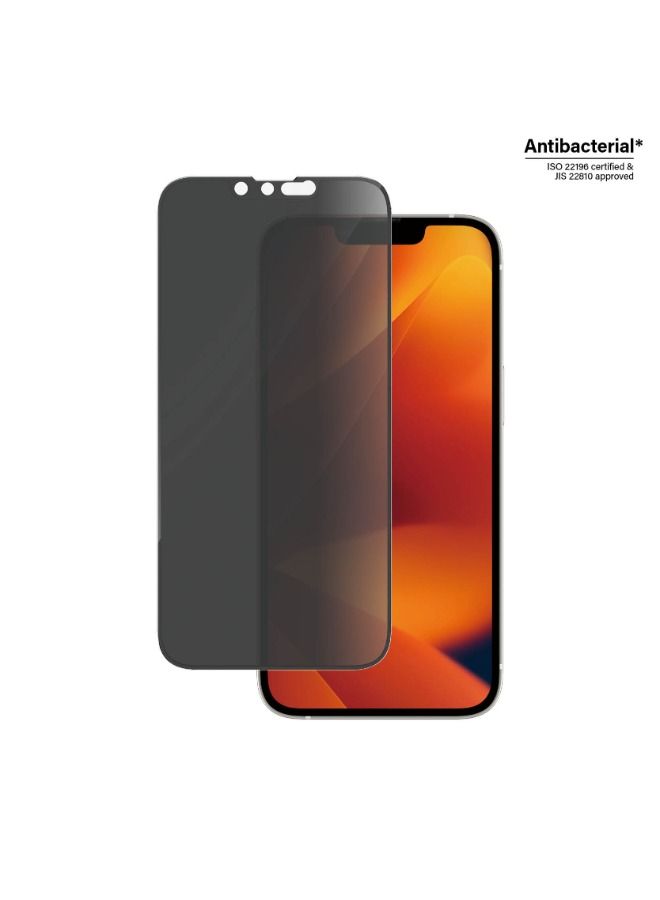 بانزرجلاس بانزر جلاس – واقي شاشة الخصوصية لآيفون 14 2022 – إطار أسود 6.1 بوصة - Image 1