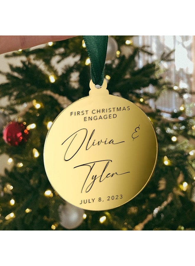 JINMURY 25 Pcs Gold Mirrored Acrylic Christmas Ornament- 3 Inch Gold Acrylic Flat Ornaments Blank Acrylic Ornaments for Crafts, DIY Acrylic Christmas Tree Ornaments, Stocking Name Tags and Crafts (Gold Round) - Image 4