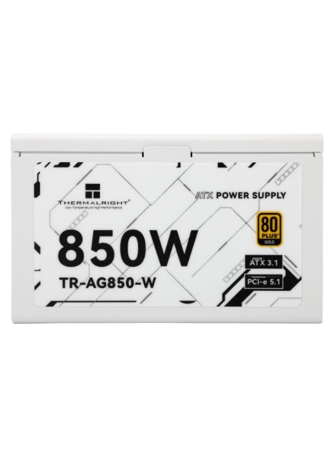 Thermalright THERMAL RIGHT TR-AG 850-W Gold 80+ modular PSU, ATX 3.1 - White  - Image 2