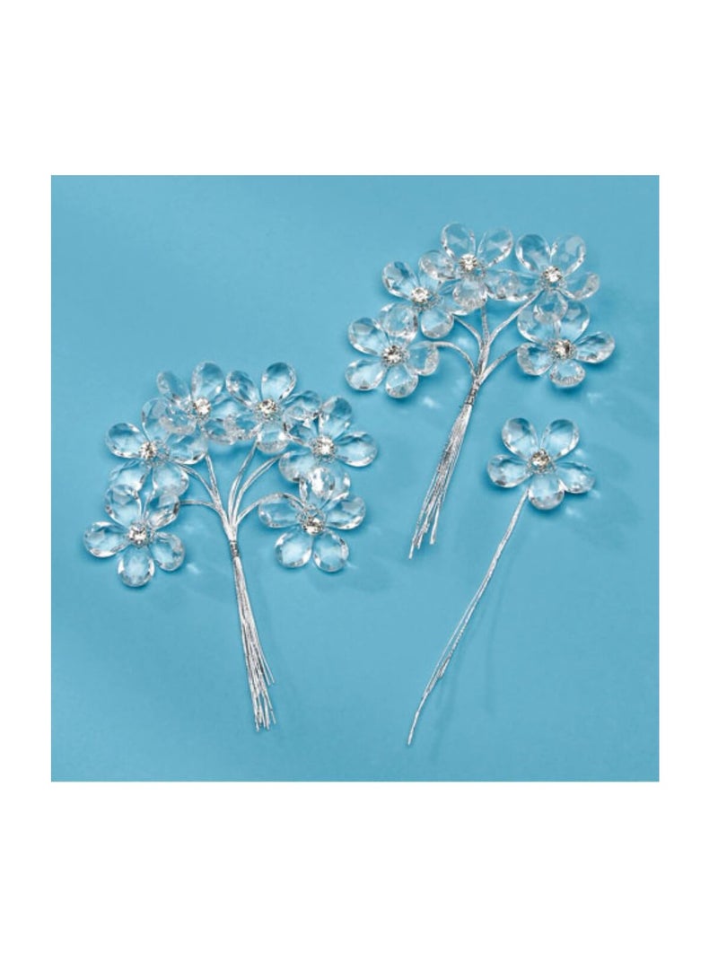 ديفيد توتيرا - أزهار كريستال حجر الراين 12 قطعة - Image 1