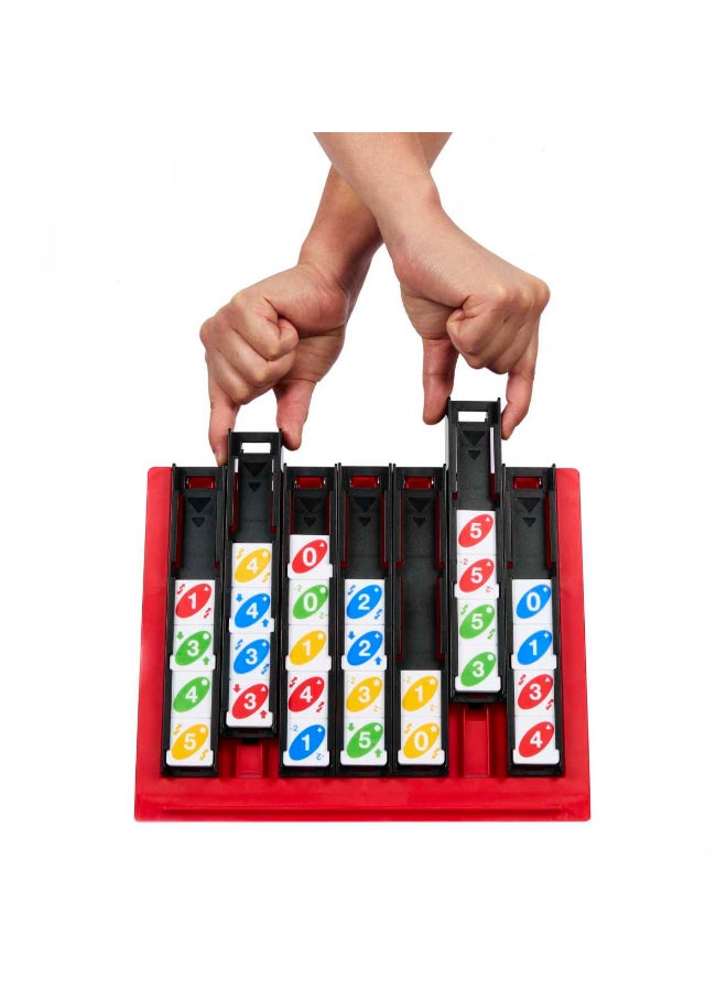 Mattel Games UNO Quatro Game with Colored Tiles & Plastic Grid for Adult, Family & Parties, 2 to 4 Players Ages 7 Years Old & Up​​​ - Image 4